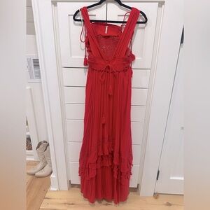 Free people Santa Maria maxi dress in Red